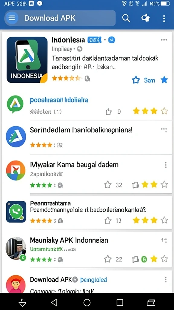Tampilan antarmuka aplikasi yang menarik dan user-friendly.