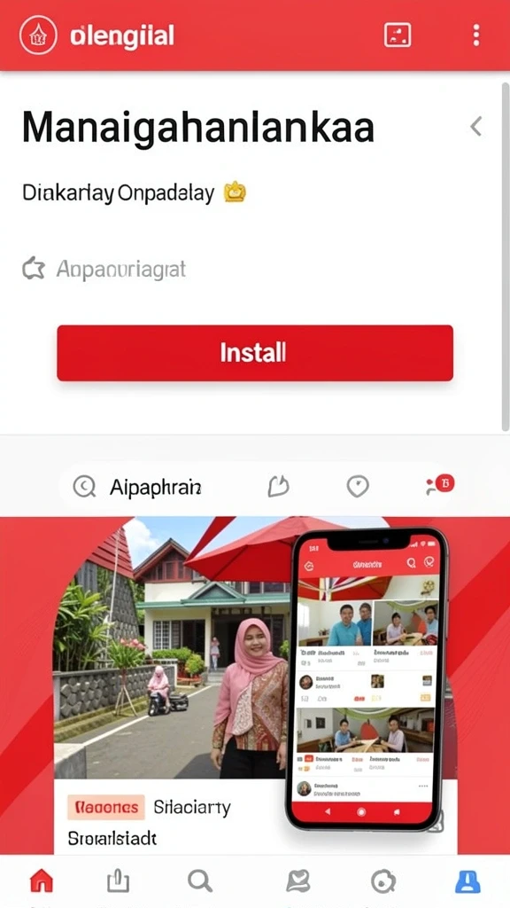 Tampilan antarmuka utama yang menarik dan mudah dinavigasi.