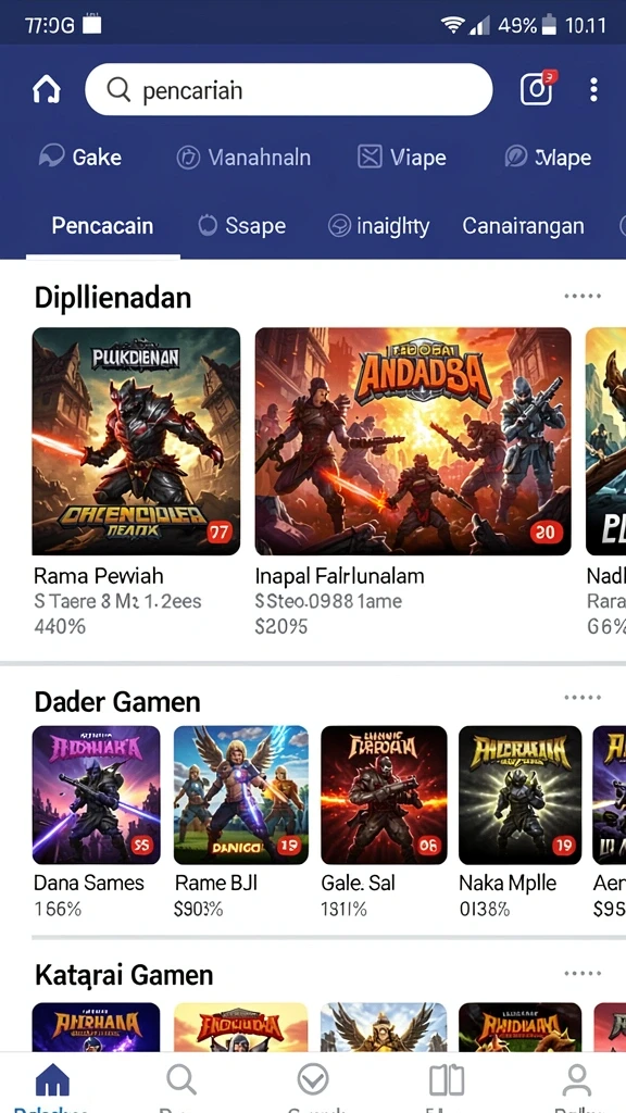 Tampilan antarmuka pengguna yang intuitif.