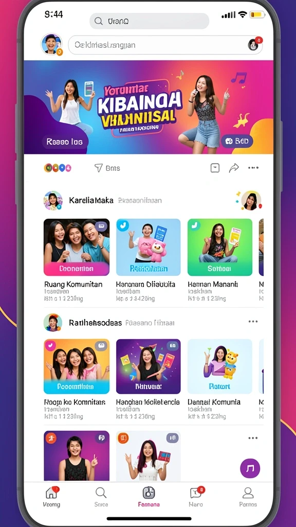 Tampilan antarmuka yang menarik dan user-friendly.
