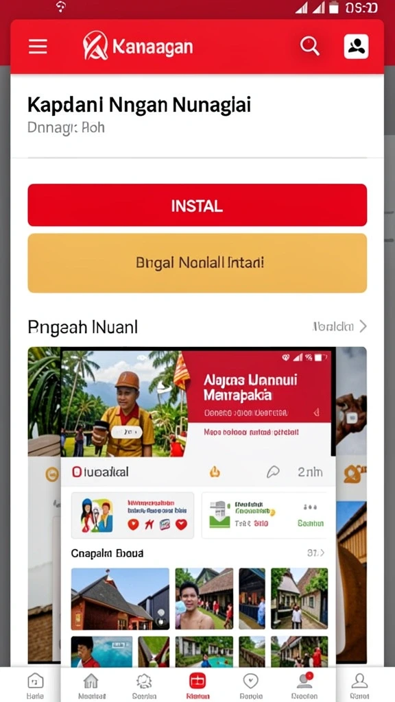 Tampilan antarmuka yang user-friendly.