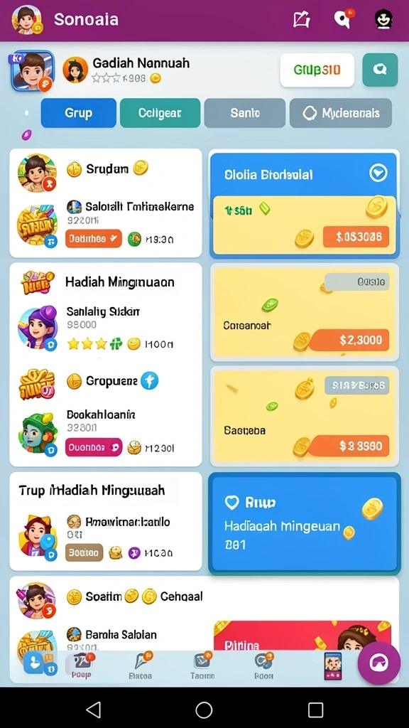 Fitur kustomisasi avatar yang beragam.