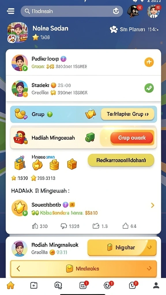 Ragam permainan yang variatif dan seru.