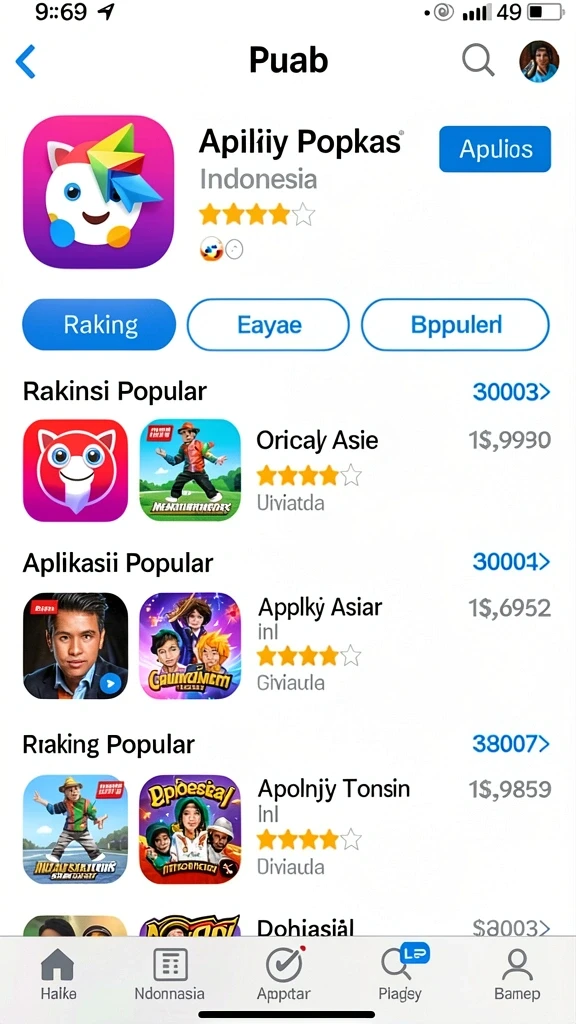 Visualisasi hadiah menarik dalam aplikasi GEMS365.