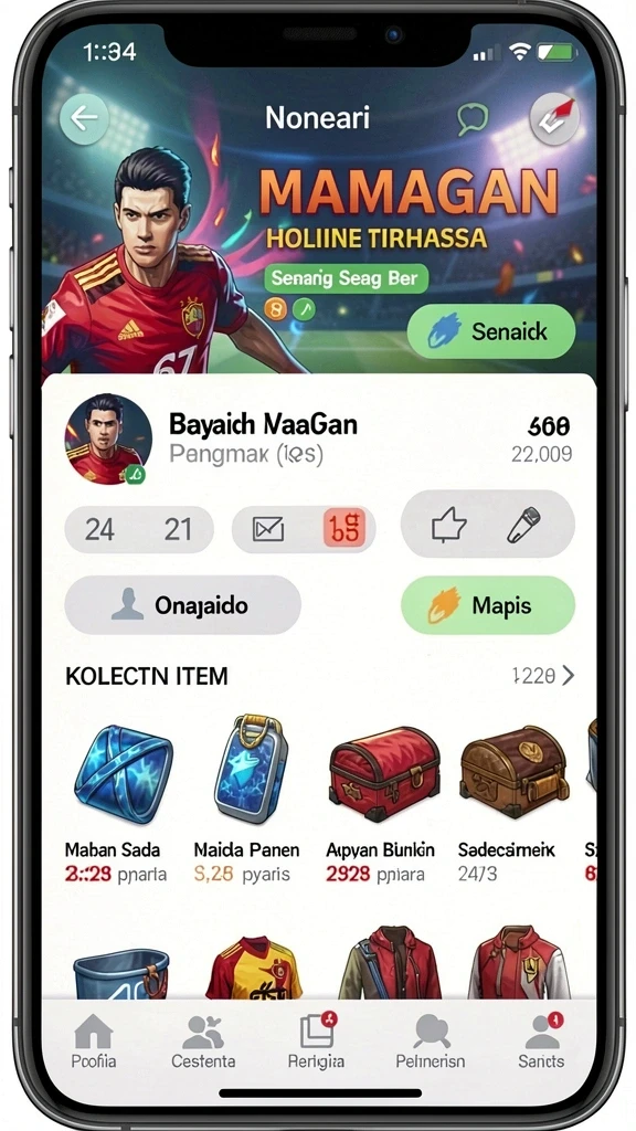 Tampilan permainan yang menarik dan interaktif.