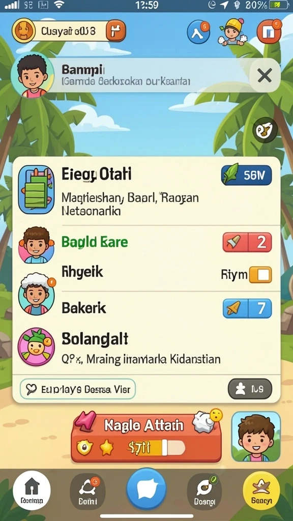 Screenshot menunjukkan mode permainan yang penuh tantangan.