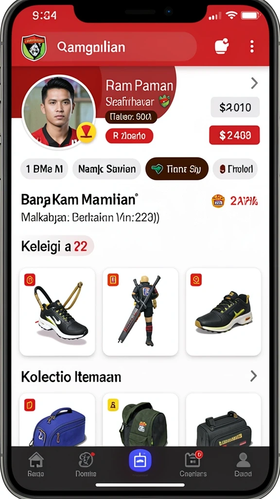 Tampilan utama aplikasi NAGITABET yang menawan.