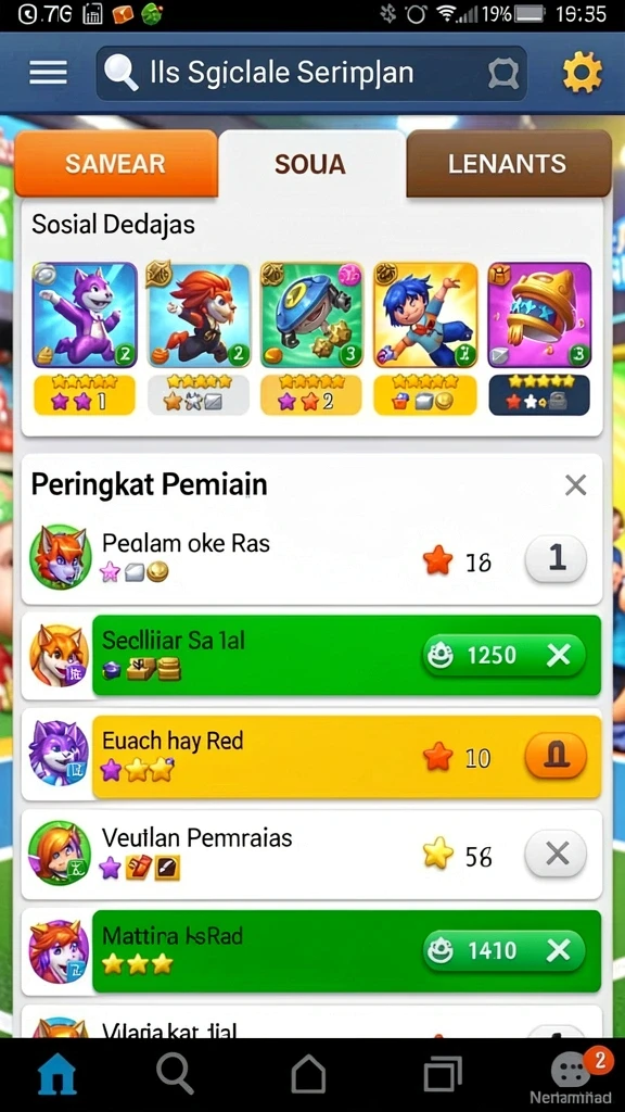 Beragam pilihan permainan yang menghibur.
