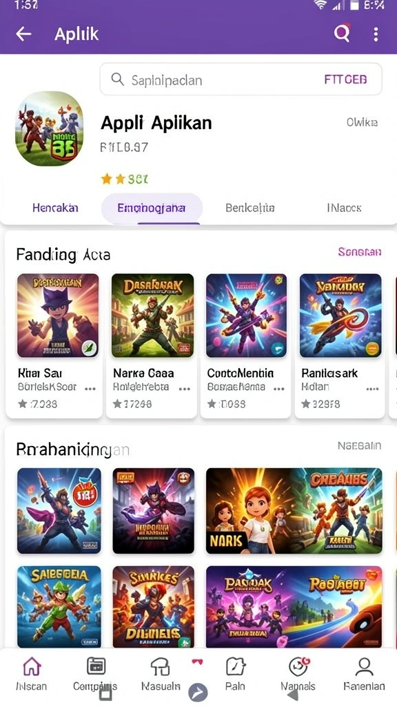 Tangkapan layar menunjukkan berbagai mode permainan yang tersedia.