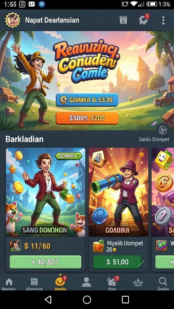 Berbagai level dan tantangan yang menggugah semangat.