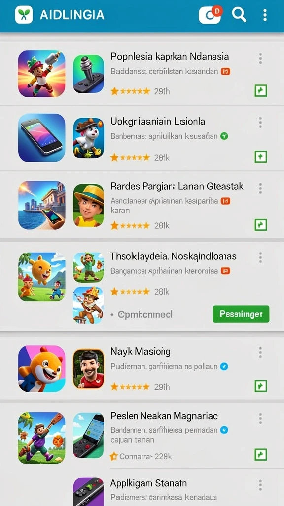 Tangkapan layar dari gameplay yang mendebarkan dan adiktif.